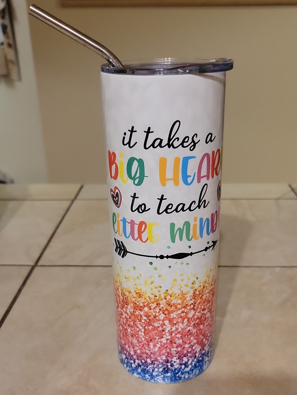 Teacher Tumbler With Straw 20oz